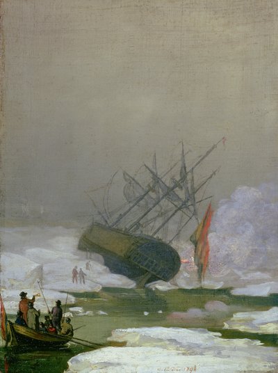 Ship in the Polar Sea, 12th December 1798 by Caspar David Friedrich